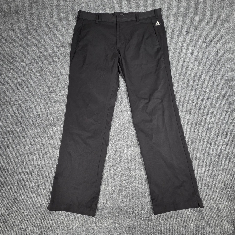 Adidas Mens Golf‎ Pants Black Size 36x32 Polyester Performance Athletic
